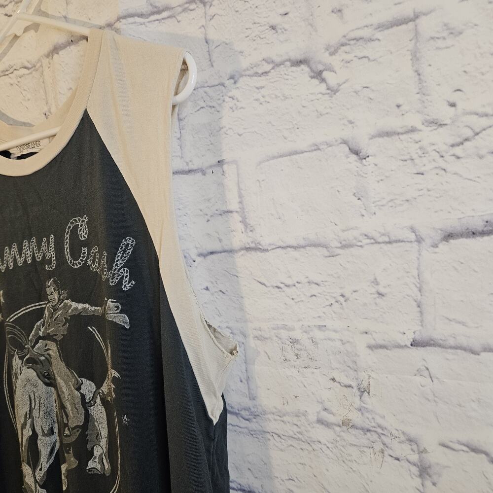 Daydreamer x Free People Johnny Cash Tank Top Shirt Size L Large - Picture 3 of 8
